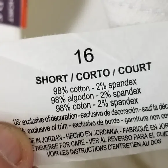 Gloria Vanderbilt Amanda Jeans Womens 16 Short Tapered Leg High Rise Stretch Den - Picture 16 of 16